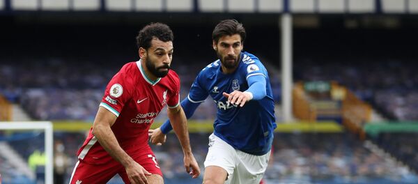 محمد صلاح في مباراة ليفربول وإيفرتون، 17 أكتوبر/ تشرين الأول 2020 - سبوتنيك عربي