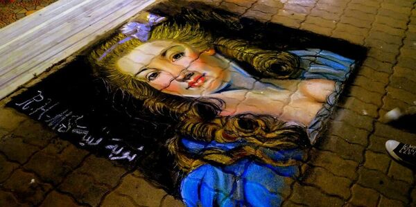 رسام جوال يحول أرصفة اللاذقية إلى لوحات... فيديو وصور - سبوتنيك عربي