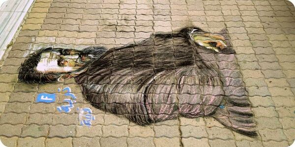 رسام جوال يحول أرصفة اللاذقية إلى لوحات... فيديو وصور - سبوتنيك عربي