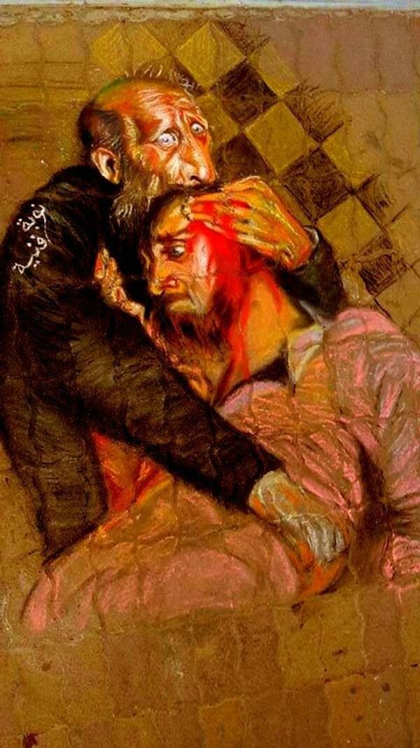 رسام جوال يحول أرصفة اللاذقية إلى لوحات... فيديو وصور - سبوتنيك عربي