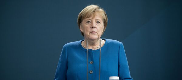  مؤتمر صحفي مشترك - المستشارة الألمانية أنجيلا ميركل ورئيس الوزراء العراقي مصطفى الكاظمي في برلين، ألمانيا، الاتحاد الأوروبي، 20 أكتوبر 2020 - سبوتنيك عربي