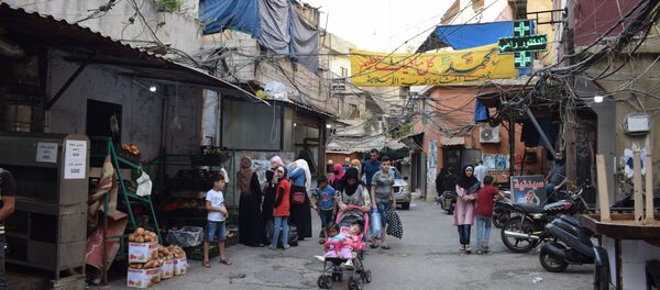 مخيم برج البراجنة في بيروت، لبنان 21 أكتوبر 2020 - سبوتنيك عربي