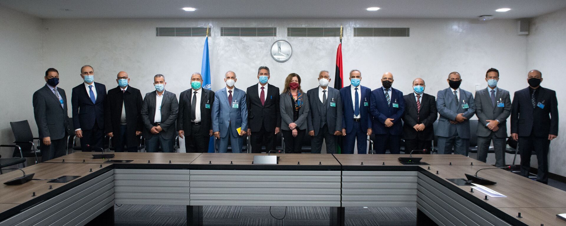محادثات اللجنة العسكرية الليبية المشتركة (5+5)، يوم الاثنين الماضي، في مقر الأمم المتحدة في جنيف، سويسرا 23 أكتوبر 2020 - سبوتنيك عربي, 1920, 02.02.2021