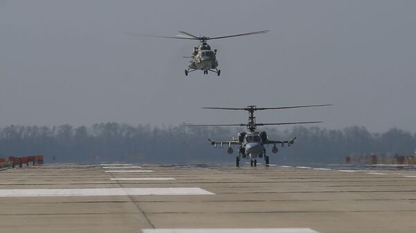 مناورات الطيران الحربي الروسي في منطقة جنوب غرب روسيا - الجيش الروسي، مروحية مي - 28 أو بي - سبوتنيك عربي