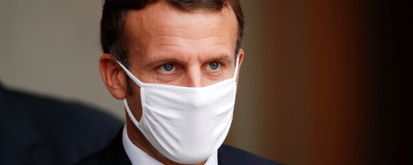 الرئيس الفرنسي إيمانويل ماكرون، (كورونا) في فرنسا، 28 أكتوبر 2020 الرئيس الفرنسي إيمانويل ماكرون، (كورونا) في فرنسا، 28 أكتوبر 2020 - سبوتنيك عربي