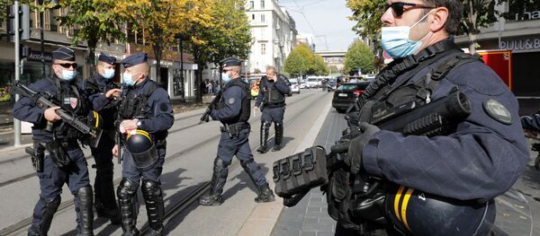 حادثة طعن في مدينة نيس، فرنسا 29 أكتوبر 2020 - سبوتنيك عربي