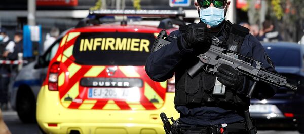 حادثة طعن في مدينة نيس، فرنسا 29 أكتوبر 2020 حادثة طعن في مدينة نيس، فرنسا 29 أكتوبر 2020 - سبوتنيك عربي