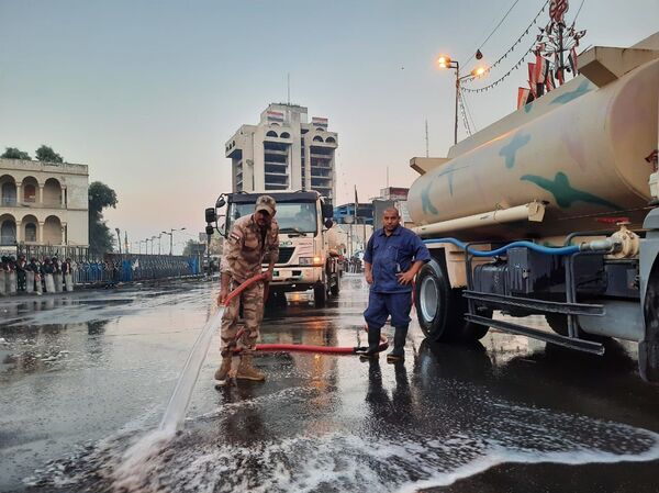 افتتاح ساحة التحرير وجسر الجمهورية في بغداد بعد عام من الإغلاق... صور - سبوتنيك عربي