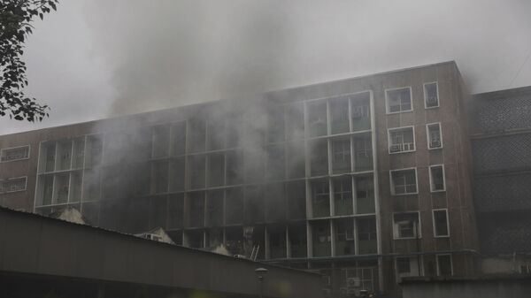 حريق في مستشفى - سبوتنيك عربي