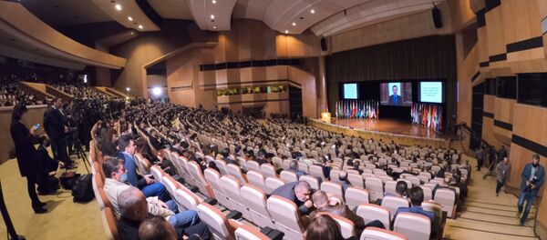 افتتاح مؤتمر عودة اللاجئين السوريين في قصر الأمويين في دمشق، سوريا 11 نوفمبر 2020 - سبوتنيك عربي