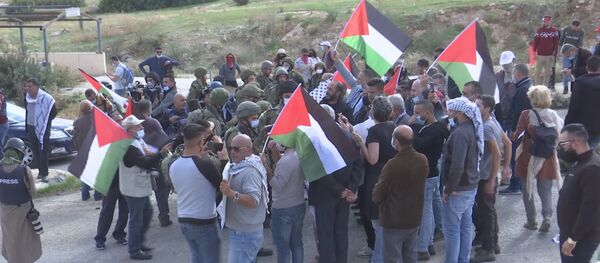الجيش الإسرائيلي يفرق مسيرة منددة بالاستيطان والضم في الاغوار الشمالية - سبوتنيك عربي