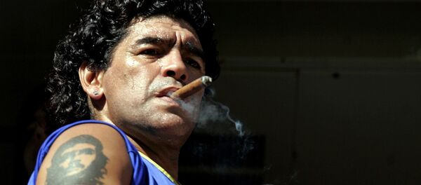 لاعب كرة القدم الأرجنتيني دييغو مارادونا، 2006 - سبوتنيك عربي