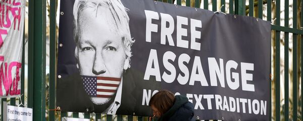 مؤيدي حملة أطلقوا أسانج جوليان أسانج - سبوتنيك عربي