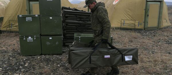 قوات حفظ السلام الروسية، مطبخ ميداني، في ستيباناكيرت، قره باغ - سبوتنيك عربي