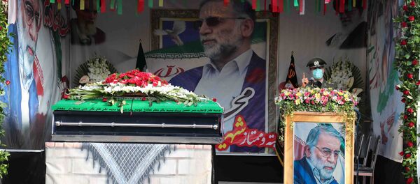 مراسم دفن العالم النووي والدفاعي الإيراني محسن فخري زاده، طهران، إيران 30 نوفمبر 2020 - سبوتنيك عربي