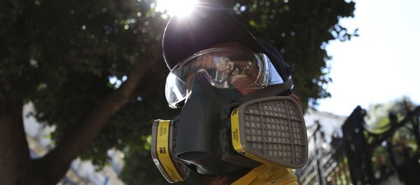 تعقيم الأماكن العامة في الجزائر، الجزائر أبريل 2020 - سبوتنيك عربي