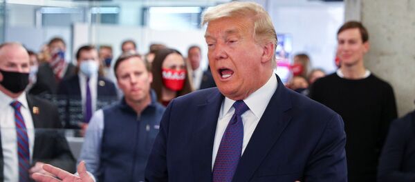 الرئيس الأمريكي دونالد ترامب وأبناؤه وصهره جاريد كوشنر - سبوتنيك عربي