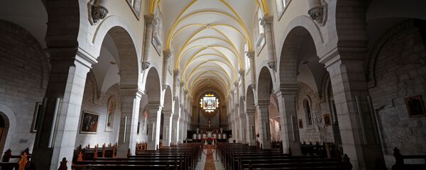 كنيسة المهد قبل عيد الميلا في بيت لحم، فلسطين كنيسة المهد قبل عيد الميلا في بيت لحم، فلسطين - سبوتنيك عربي