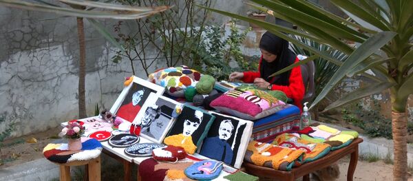  الفلسطينية آية المغاري تجسد لوحات فنية بالإبرة والخيط - سبوتنيك عربي