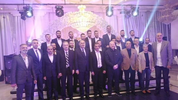 حفل تكريم لبعثة منتخب كرة السلة بمدينة الجلاء الرياضية في دمشق حفل تكريم لبعثة منتخب كرة السلة بمدينة الجلاء الرياضية في دمشق - سبوتنيك عربي