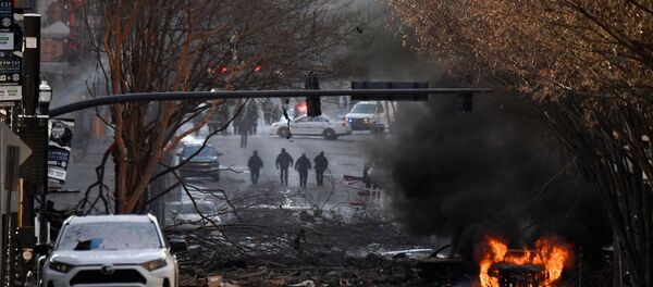 انفجار وسط مدينة ناشفيل، الولايات المتحدة الأمريكية 25 ديسمبر 2020 - سبوتنيك عربي