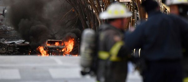 انفجار وسط مدينة ناشفيل، الولايات المتحدة الأمريكية 25 ديسمبر 2020 انفجار وسط مدينة ناشفيل، الولايات المتحدة الأمريكية 25 ديسمبر 2020 - سبوتنيك عربي