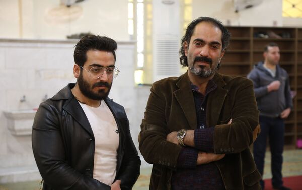  من جنازة المخرج السوري الراحل حاتم علي في دمشق - سبوتنيك عربي