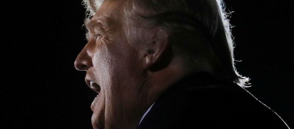 الرئيس الأمريكي، دونالد ترامب خلال مسيرة لحملته الانتخابية في دالتون، جورجيا، 5 يناير/ كانون الثاني 2021 الرئيس الأمريكي، دونالد ترامب خلال مسيرة لحملته الانتخابية في دالتون، جورجيا، 5 يناير/ كانون الثاني 2021 - سبوتنيك عربي