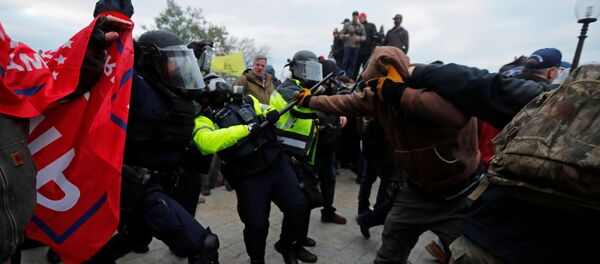 تجمع لأنصار الرئيس الأمريكي دونالد ترامب  - سبوتنيك عربي