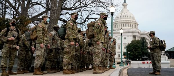 الوضع في مدينة واشنطن قبل أيام من تنصيب الرئيس المنتخب جو باين رئيسا للبلاد، الولايات المتحدة 11 يناير 2021 - سبوتنيك عربي