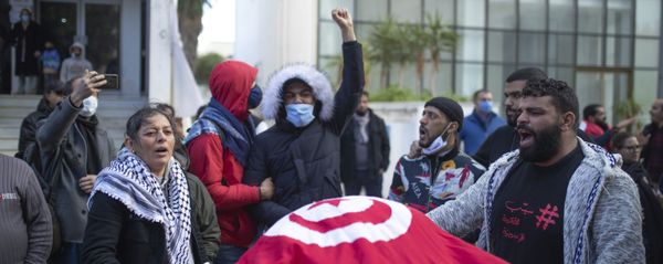 مظاهرات ثورة الجياع في تونس، 12 يناير 2021 مظاهرات ثورة الجياع في تونس، 12 يناير 2021 - سبوتنيك عربي