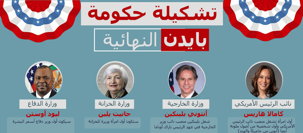 تشكيلة حكومة بايدن النهائية - سبوتنيك عربي