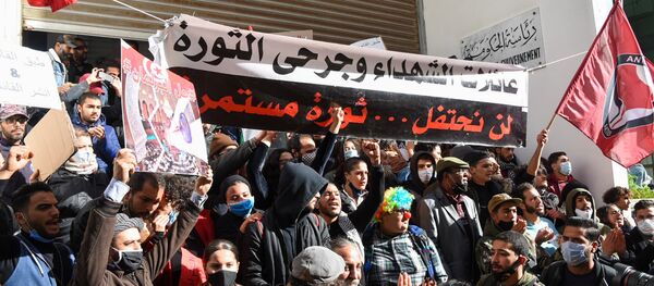 مسيرة بشارع الحبيب بورقيبة في تونس - سبوتنيك عربي