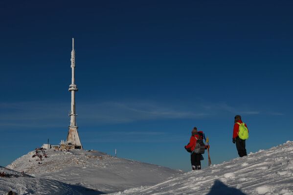 المناطق الجبلية في بلودان، في دمشق، سوريا، 22 يناير2021 - سبوتنيك عربي