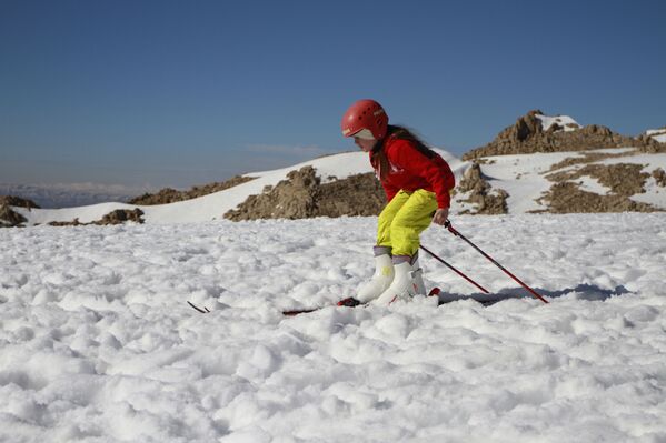 المناطق الجبلية في بلودان، في دمشق، سوريا، 22 يناير2021 - سبوتنيك عربي