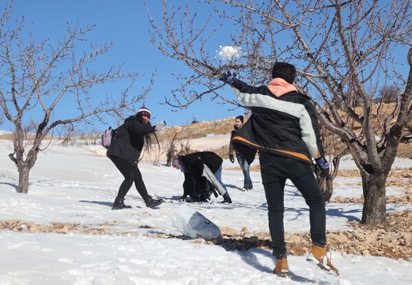 المناطق الجبلية في بلودان، في دمشق، سوريا، 22 يناير2021 - سبوتنيك عربي