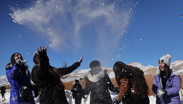المناطق الجبلية في بلودان، في دمشق، سوريا، 22 يناير2021 - سبوتنيك عربي