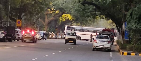 انفجار قرب السفارة الإسرائيلية ي نيودلهي، الهند 29 يناير 2021 - سبوتنيك عربي