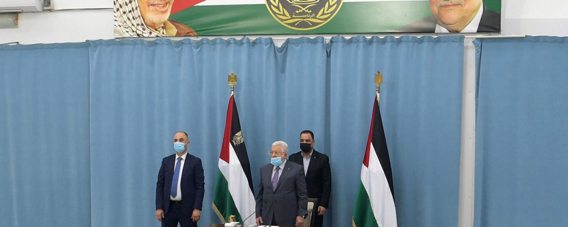 رئيس السلطة الفلسطينية محمود عباس، رام الله، الضفة الغربية، فلسطين يناير 2021 - سبوتنيك عربي, 1920, 31.07.2022