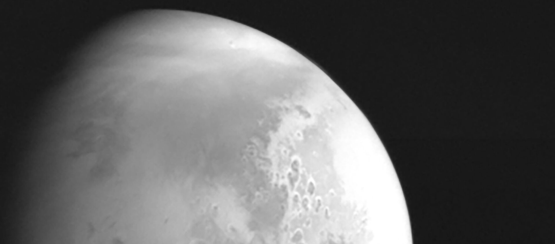 صورة نشرتها الصادرة إدارة الفضاء الوطنية الصينية لكوكب المريخ تم التقاطها بواسطة مسبار المريخ الصيني تيانوين-1 في 5 فبراير/ شباط 2021 - سبوتنيك عربي, 1920, 15.02.2021