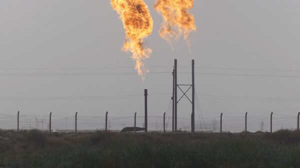 حقل نهر بن عمر للغاز الطبيعي شمال ميناء البصرة جنوب العراق - سبوتنيك عربي