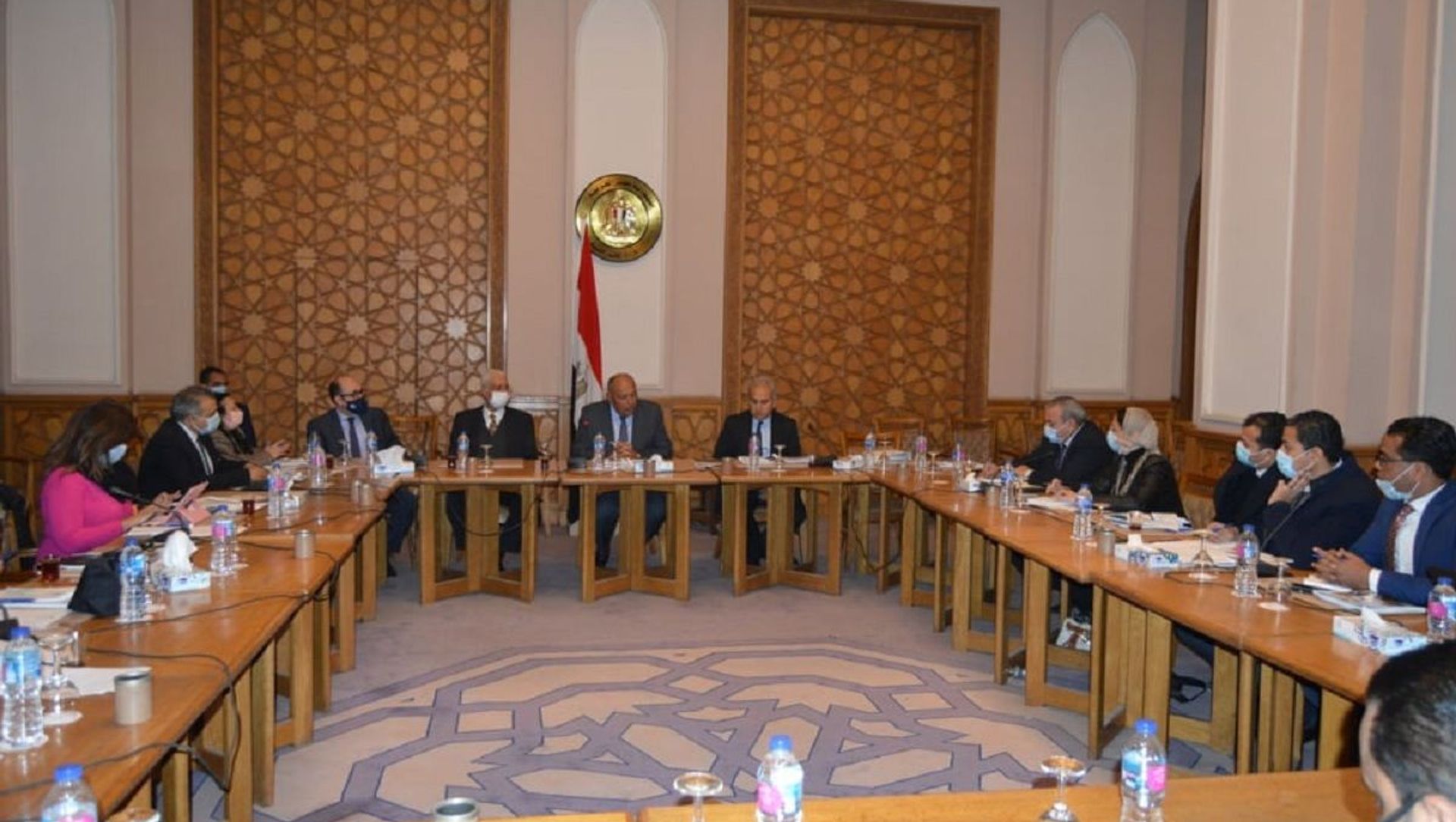 لقاء وزير الخارجية المصري سامح شكري بالصحفيين بمقر الوزارة لقاء وزير الخارجية المصري سامح شكري بالصحفيين بمقر الوزارة - سبوتنيك عربي, 1920, 18.02.2021