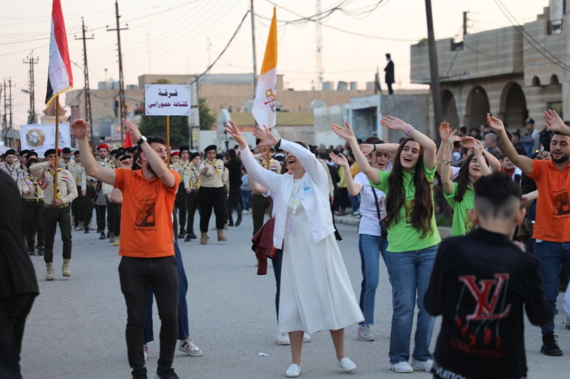 استقبال تاريخي للبابا في سهل نينوى أقدم مدن العراق... صور - سبوتنيك عربي, 1920, 07.03.2021
