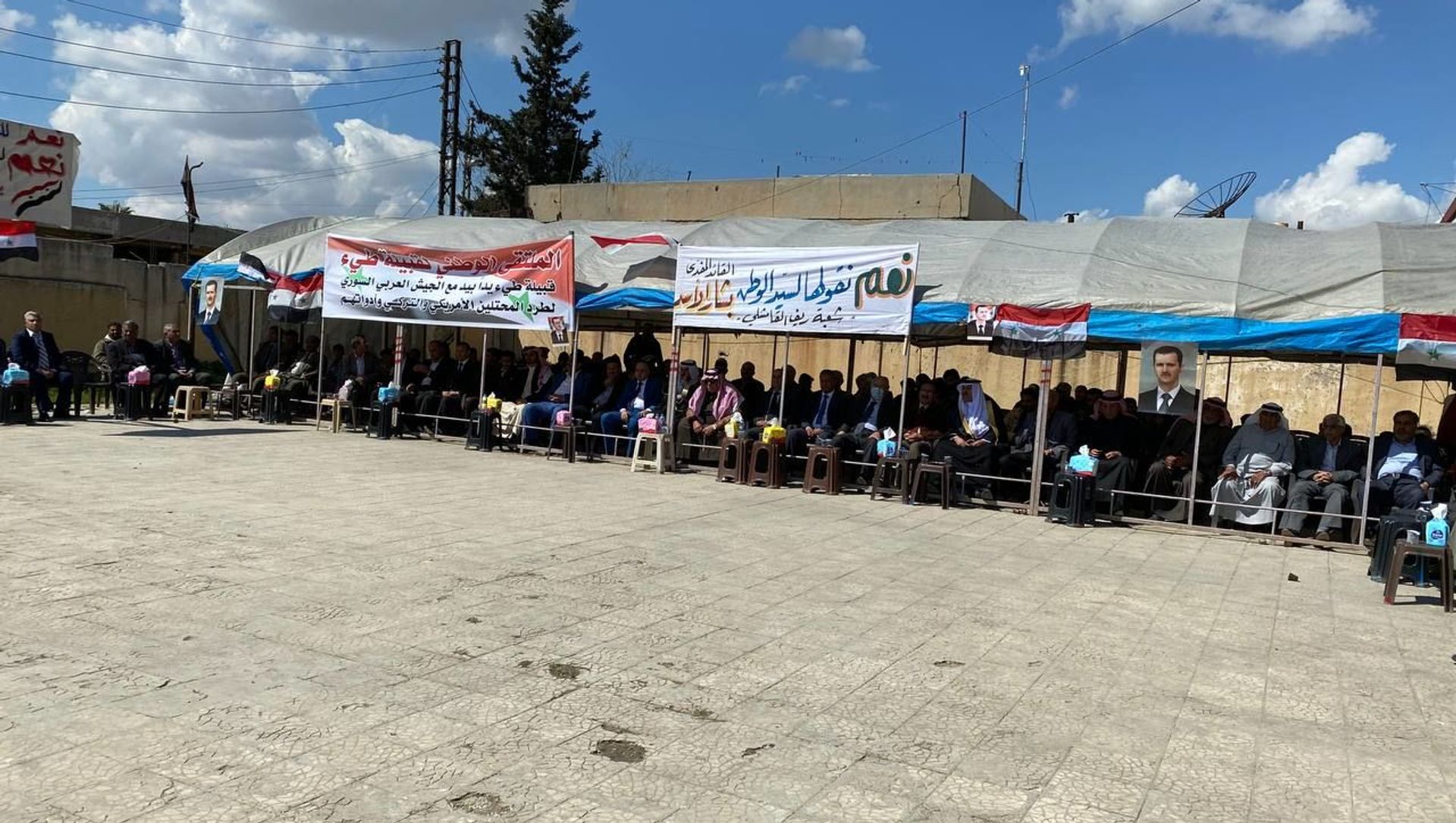 قبيلة طيء العربية: ندعم ترشح الأسد للانتخابات الرئاسية ونشكر مواقف روسيا العادلة قبيلة طيء العربية: ندعم ترشح الأسد للانتخابات الرئاسية ونشكر مواقف روسيا العادلة - سبوتنيك عربي, 1920, 20.03.2021