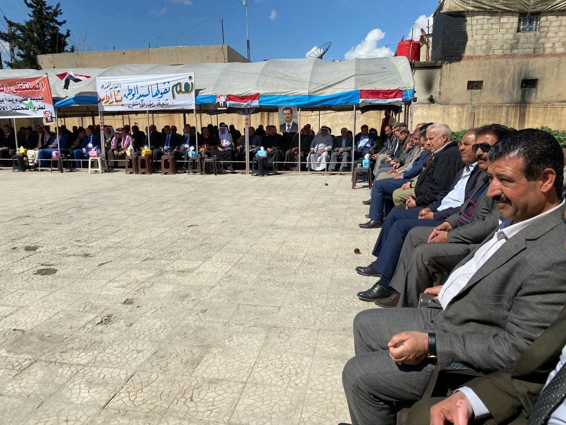 قبيلة طيء العربية: ندعم ترشح الأسد للانتخابات الرئاسية ونشكر مواقف روسيا العادلة... صور وفيديو قبيلة طيء العربية: ندعم ترشح الأسد للانتخابات الرئاسية ونشكر مواقف روسيا العادلة... صور وفيديو - سبوتنيك عربي, 1920, 20.03.2021