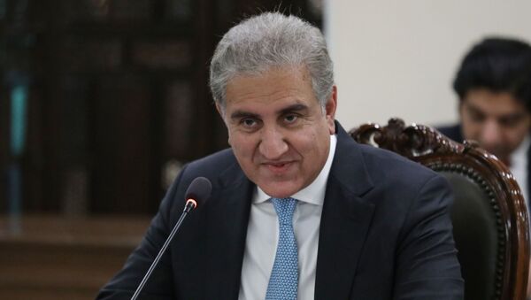  زيارة وزير الخارجية الروسية سيرغي لافروف إلى إسلام آباد، ولقائه مع نظيره الباكستاني شاه محمود قريشي، باكستان 7 أبريل 2021 - سبوتنيك عربي