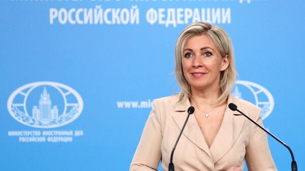 المتحدثة الرسمية باسم الوزارة الخارجية الروسية ماريا زاخاروفا، موسكو، روسيا 15 أبريل 2021 - سبوتنيك عربي