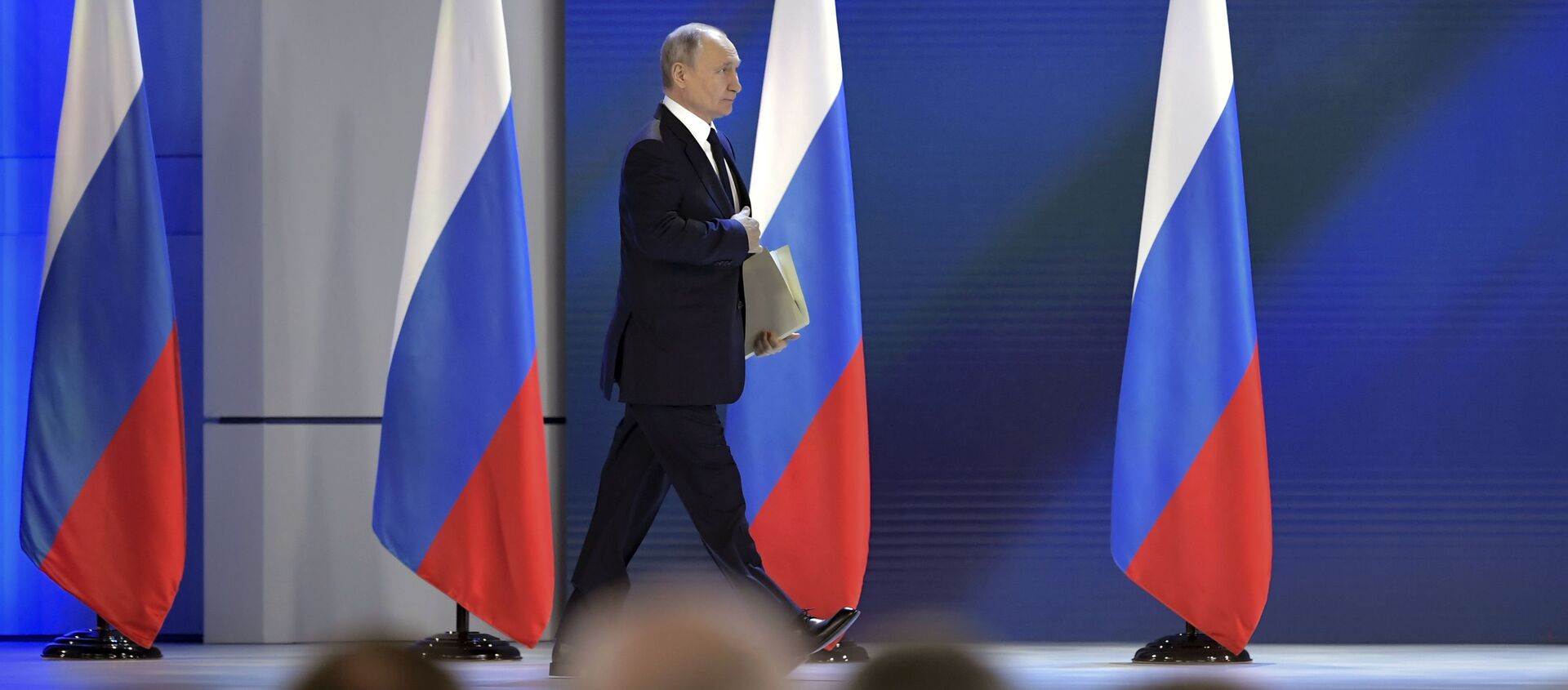 الرئيس الروسي فلاديمير بوتين خلال رسالته السنوية للبرلمان الروسي في موسكو، روسيا 21 أبريل 2021 - سبوتنيك عربي, 1920, 06.05.2021