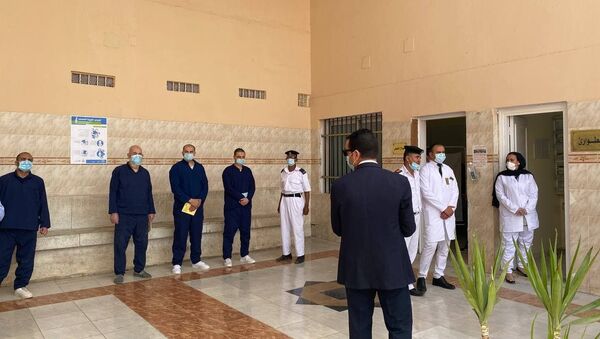 داخل أحد السجون المصرية، 24 نيسان/ أبريل 2021 - سبوتنيك عربي
