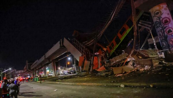 انهيار جسر مترو في مكسيكو - سبوتنيك عربي